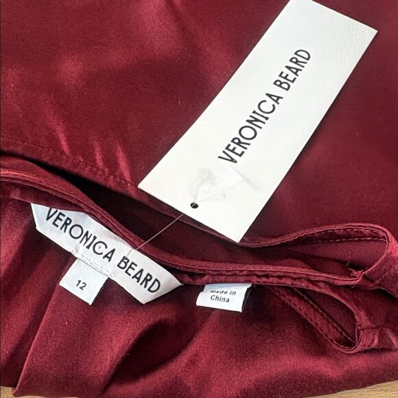 Veronica Beard Sabri stretch silk charmeuse dress Size 12 NWT $698 - Picture 7 of 7